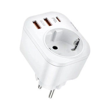 Сетевое зарядное устройство Gelius Moxie 2USB QC PD20W White - цена, характеристики, отзывы, рассрочка, фото 1