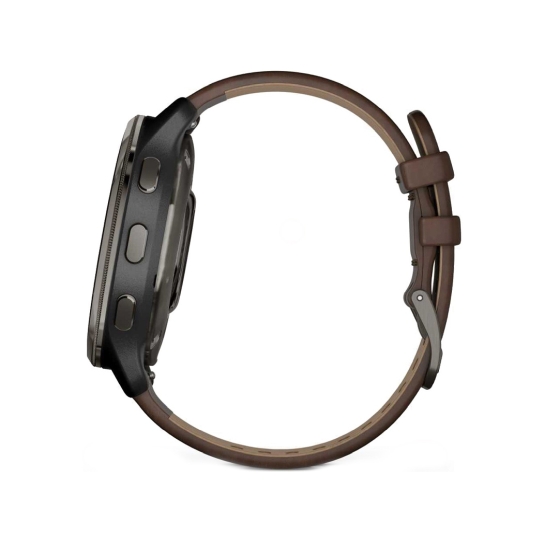 Спортивний годинник Garmin Venu 2 Plus Slate Stainless Steel Bezel With Slate Case And Brown Leather Band - ціна, характеристики, відгуки, розстрочка, фото 8