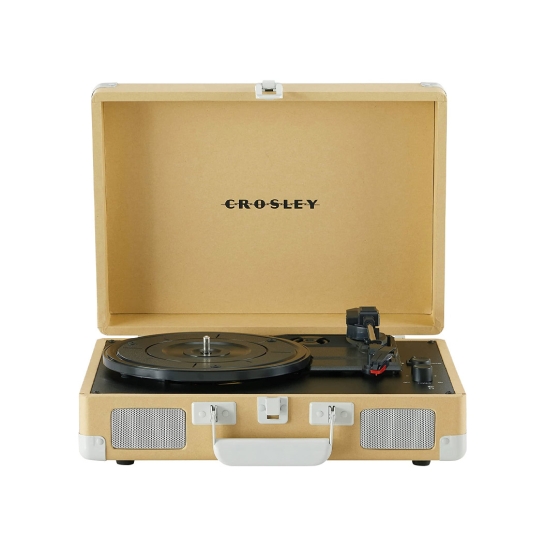Вініловий програвач Crosley Cruiser Deluxe Bluetooth Suitcase Turntable Craft Paper - ціна, характеристики, відгуки, розстрочка, фото 1
