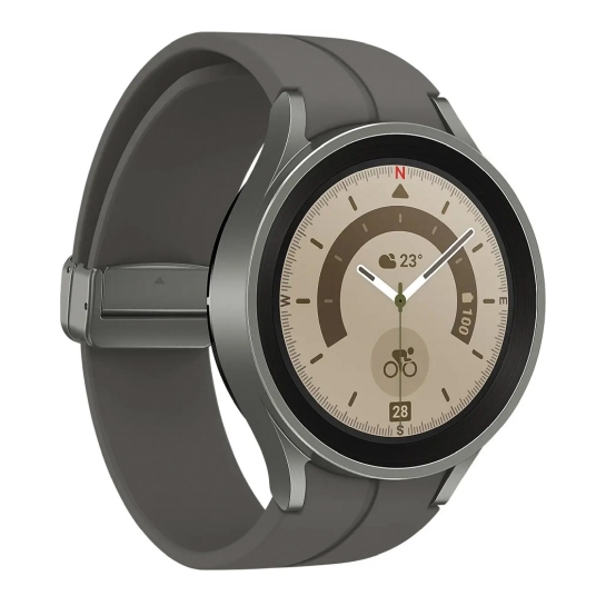 Смарт-годинник Samsung Galaxy Watch 5 Pro + LTE 45mm Gray Titanium - ціна, характеристики, відгуки, розстрочка, фото 4