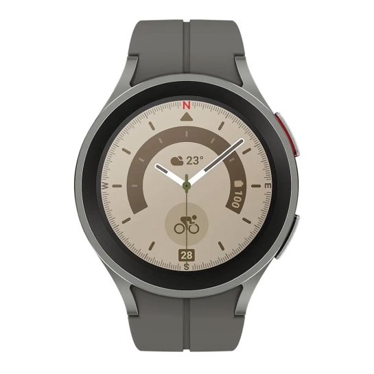 Смарт-годинник Samsung Galaxy Watch 5 Pro + LTE 45mm Gray Titanium - ціна, характеристики, відгуки, розстрочка, фото 5