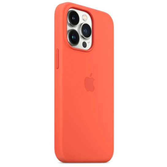Чохол Apple Silicone Case with MagSafe for iPhone 13 Pro Max Nectarine - ціна, характеристики, відгуки, розстрочка, фото 2