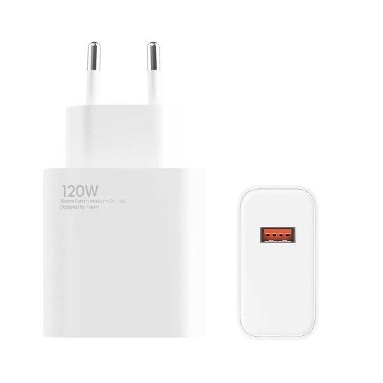Мережевий зарядний пристрій Xiaomi 120W Charger + USB Type-C Cable White - ціна, характеристики, відгуки, розстрочка, фото 2