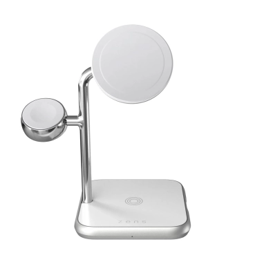 Беспроводное зарядное устройство ZENS 4-in-1 MagSafe + Watch Wireless Charging Station White - цена, характеристики, отзывы, рассрочка, фото 1