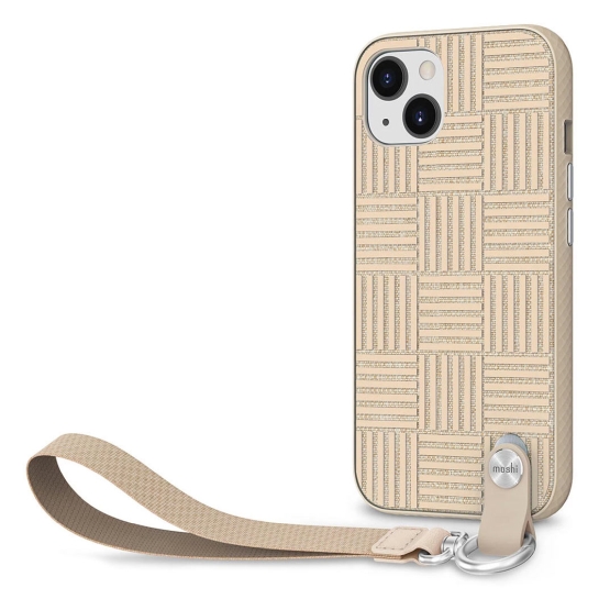 Чехол Moshi Altra Slim Hardshell Case with Wrist Strap Sahara Beige for iPhone 13 - цена, характеристики, отзывы, рассрочка, фото 3