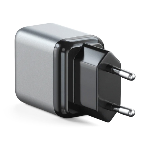 Сетевое зарядное устройство Satechi 30W USB-C PD Gan Wall Charger Space Gray - цена, характеристики, отзывы, рассрочка, фото 3