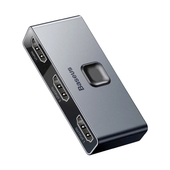 USB-хаб Baseus Matrix HDMI Splitter Space Grey - ціна, характеристики, відгуки, розстрочка, фото 1