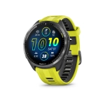 Спортивные часы Garmin Forerunner 965 Carbon Gray DLC Titanium Bezel with Black Case and Amp Yellow/Black Silicone Band (010-02809-02/12)
