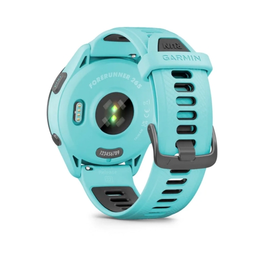 Спортивний годинник Garmin Forerunner 265 Black Bezel w. Aqua Case and Aqua/Black Silicone Band - ціна, характеристики, відгуки, розстрочка, фото 5