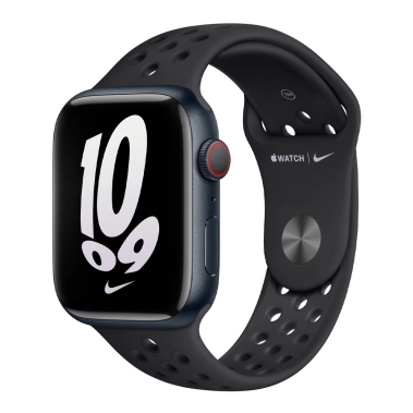 Ремінець Apple Nike Sport Band for Apple Watch 42mm/44mm/45mm/49mm Black/Black - цена, характеристики, отзывы, рассрочка, фото 1