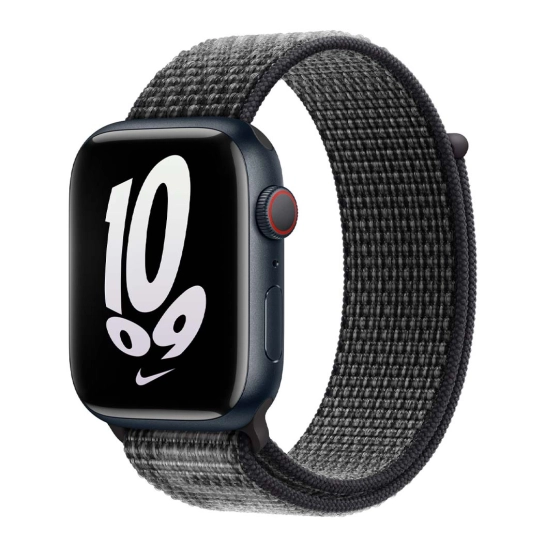 Ремешок Apple Nike Sport Loop for Apple Watch 42mm/44mm/45mm/49mm Black/Summit White