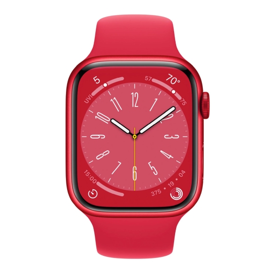 Apple Watch 8 + LTE 45mm (PRODUCT)RED Aluminum Case with (PRODUCT)RED Sport Band - ціна, характеристики, відгуки, розстрочка, фото 2