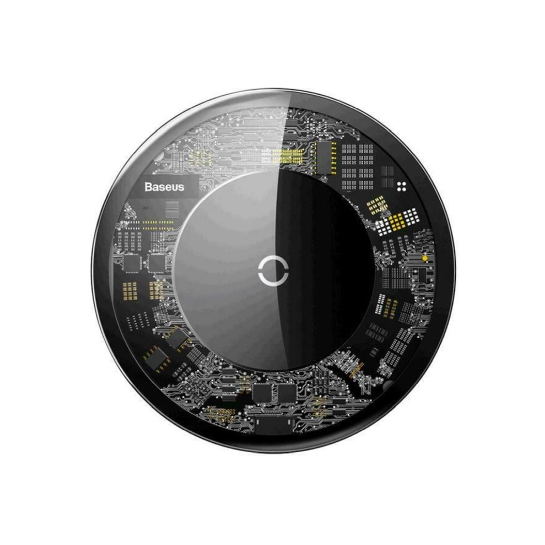 Бездротовий зарядний пристрій Baseus Simple Wireless Charger 10W Crystal - цена, характеристики, отзывы, рассрочка, фото 1