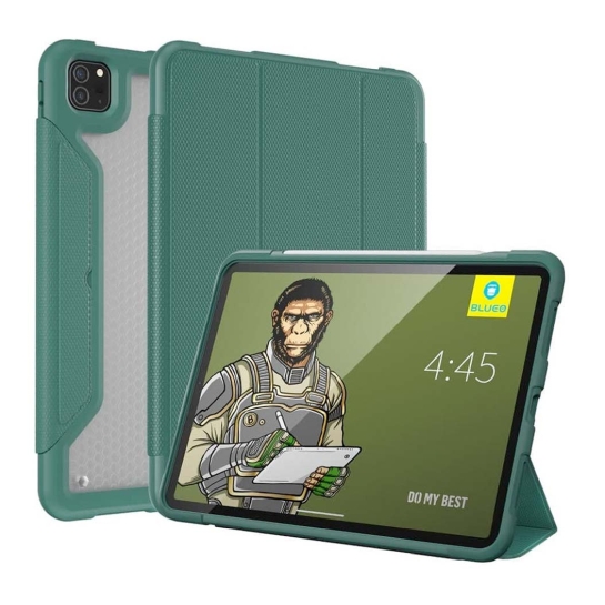 Чехол Blueo Drop Resistance Case with leather for iPad 12.9" Dark Green - цена, характеристики, отзывы, рассрочка, фото 1