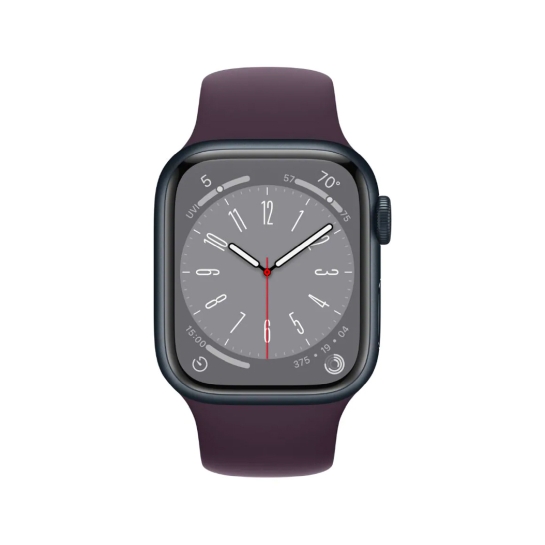 Apple Watch 8 41mm Midnight Aluminum Case with Elderberry Sport Band - ціна, характеристики, відгуки, розстрочка, фото 3