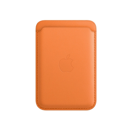 Чехол-бумажник iPhone Leather Wallet with MagSafe Orange - цена, характеристики, отзывы, рассрочка, фото 1