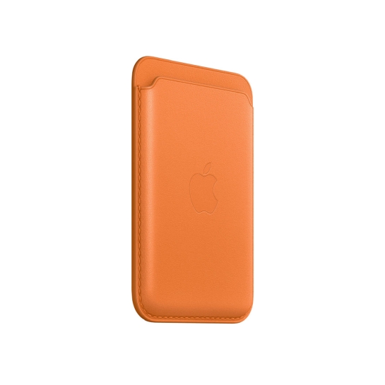 Чехол-бумажник iPhone Leather Wallet with MagSafe Orange - цена, характеристики, отзывы, рассрочка, фото 3