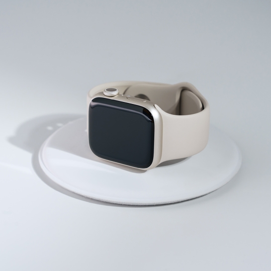 Б/У Смарт-часы Apple Watch 8 + LTE 45mm Starlight Aluminum Case with Starlight Sport Band (Идеальное) - цена, характеристики, отзывы, рассрочка, фото 2
