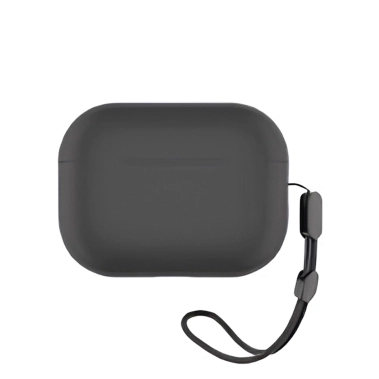 Чехол Blueo Liquid Silicone Case for Apple AirPods Pro 2 with Carbine Black - цена, характеристики, отзывы, рассрочка, фото 1