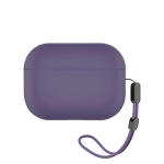 Чехол Blueo Liquid Silicone Case for Apple AirPods Pro 2 with Carbine Purple