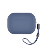 Чехол Blueo Liquid Silicone Case for Apple AirPods Pro 2 with Carbine Deep Blue