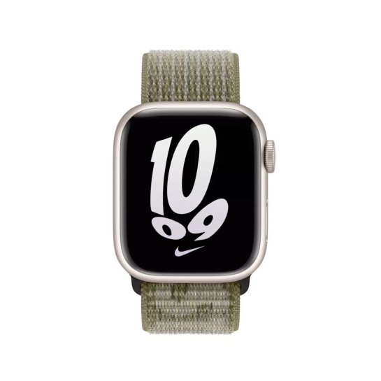 Ремешок Apple Nike Sport Loop for Apple Watch 38mm/40mm/41mm Sequoia/Pure Platinum - цена, характеристики, отзывы, рассрочка, фото 2