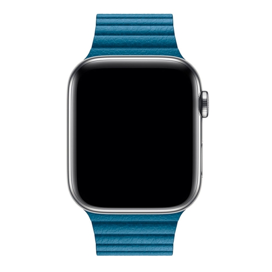 Ремешок Apple Leather Loop for Apple Watch 42mm/44mm/45mm/49mm Cape Cod Blue - L - цена, характеристики, отзывы, рассрочка, фото 2