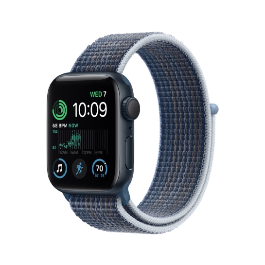 Apple Watch SE 2 40mm Midnight Aluminum Case with Storm Blue Sport Loop - цена, характеристики, отзывы, рассрочка, фото 1