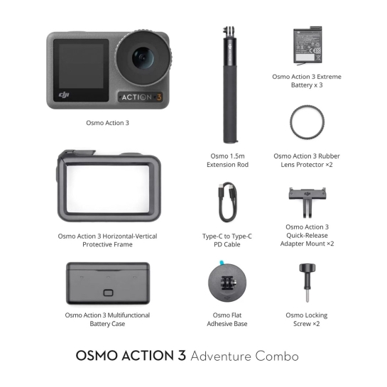 Екшн-камера DJI Osmo Action 3 Adventure Combo - ціна, характеристики, відгуки, розстрочка, фото 6