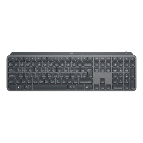 Клавіатура Logitech MX Keys Advanced Wireless Illuminated UA Graphite - ціна, характеристики, відгуки, розстрочка, фото 1