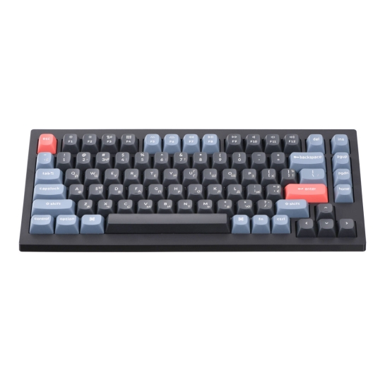 Клавиатура Keychron V1 84 Key QMK Gateron G PRO Blue Hot-Swap RGB Carbon Black - цена, характеристики, отзывы, рассрочка, фото 4