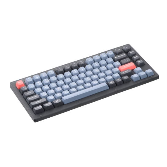 Клавиатура Keychron V1 84 Key QMK Gateron G PRO Blue Hot-Swap RGB Frosted Black - цена, характеристики, отзывы, рассрочка, фото 3