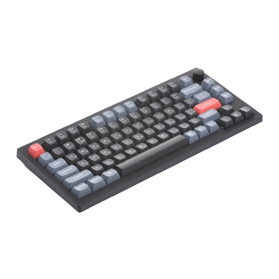 Клавіатура Keychron V1 84 Key QMK Gateron G PRO Blue Hot-Swap RGB Knob Carbon Black - ціна, характеристики, відгуки, розстрочка, фото 2