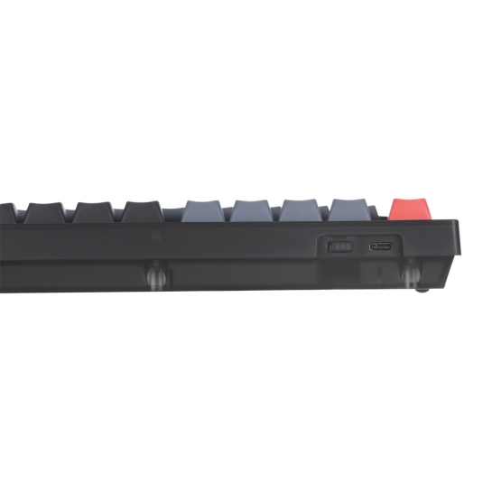 Клавиатура Keychron V1 84 Key QMK Gateron G PRO Blue Hot-Swap RGB Knob Frosted Black - цена, характеристики, отзывы, рассрочка, фото 6