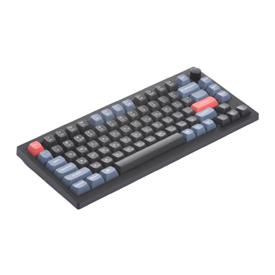 Клавіатура Keychron V1 84 Key QMK Gateron G PRO Red Hot-Swap RGB Knob Carbon Black - ціна, характеристики, відгуки, розстрочка, фото 2