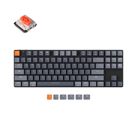 Клавиатура Keychron K1SE 87 Key Gateron Red RGB Wireless UA Black - цена, характеристики, отзывы, рассрочка, фото 4
