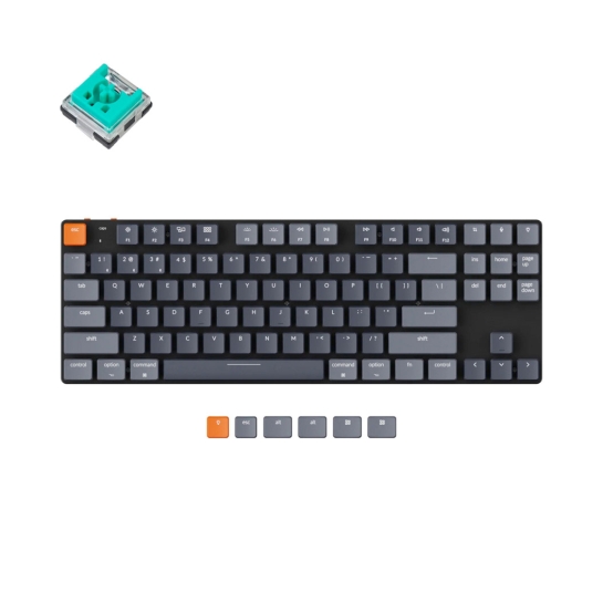 Клавиатура Keychron K1SE 87 Key Optical Mint White Led Hot-Swap Wireless UA Black - цена, характеристики, отзывы, рассрочка, фото 2