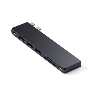 USB-хаб Satechi Aluminum USB-C Pro Hub Slim Adapter Midnight - цена, характеристики, отзывы, рассрочка, фото 1