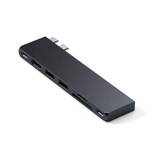 USB-хаб Satechi Aluminum USB-C Pro Hub Slim Adapter Midnight