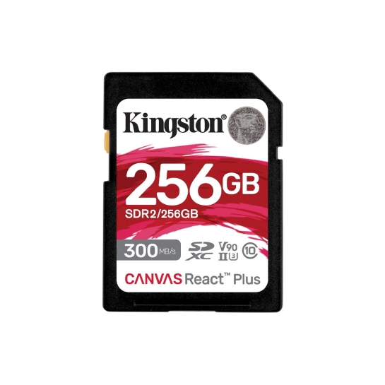 Карта памяти Kingston 256GB SDXC Class 10 UHS-II U3 Canvas React Plus - цена, характеристики, отзывы, рассрочка, фото 1