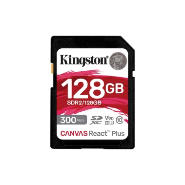 Карта пам'яті Kingston 128GB SDXC Class 10 UHS-II U3 Canvas React Plus - цена, характеристики, отзывы, рассрочка, фото 1