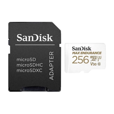 Карта памяти SanDisk 256GB microSDXC Max Endurance UHS-I U3 V30 + SD adapter - цена, характеристики, отзывы, рассрочка, фото 1