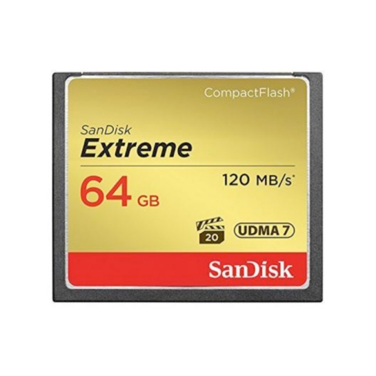 Карта памяти SanDisk 64GB Extreme CompactFlash - цена, характеристики, отзывы, рассрочка, фото 1