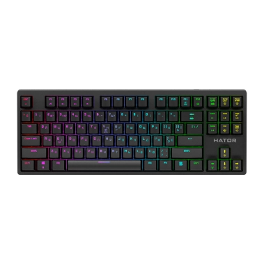 Клавиатура HATOR Rockfall EVO TKL Optical Black - цена, характеристики, отзывы, рассрочка, фото 1