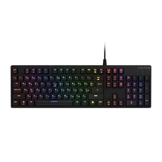 Клавиатура HATOR Rockfall EVO USB Optical Black