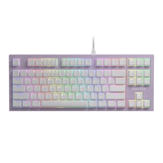 Клавіатура HATOR Skyfall TKL PRO Lilac - ціна, характеристики, відгуки, розстрочка, фото 1