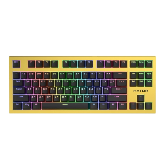 Клавіатура HATOR Skyfall TKL PRO Wireless Yellow