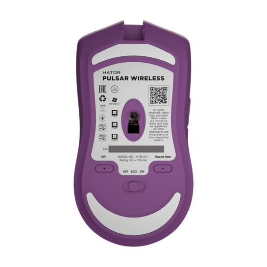 Мышь Hator Pulsar Wireless Lilac - цена, характеристики, отзывы, рассрочка, фото 3