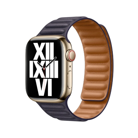 Ремешок Apple Leather Link for Apple Watch 38mm/40mm/41mm Ink - M/L