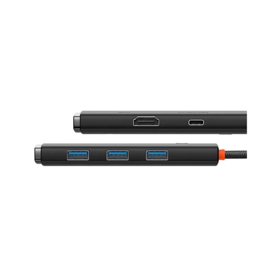 USB-хаб Baseus Lite Series 5-Port Type-C HUB Docking Station - ціна, характеристики, відгуки, розстрочка, фото 3